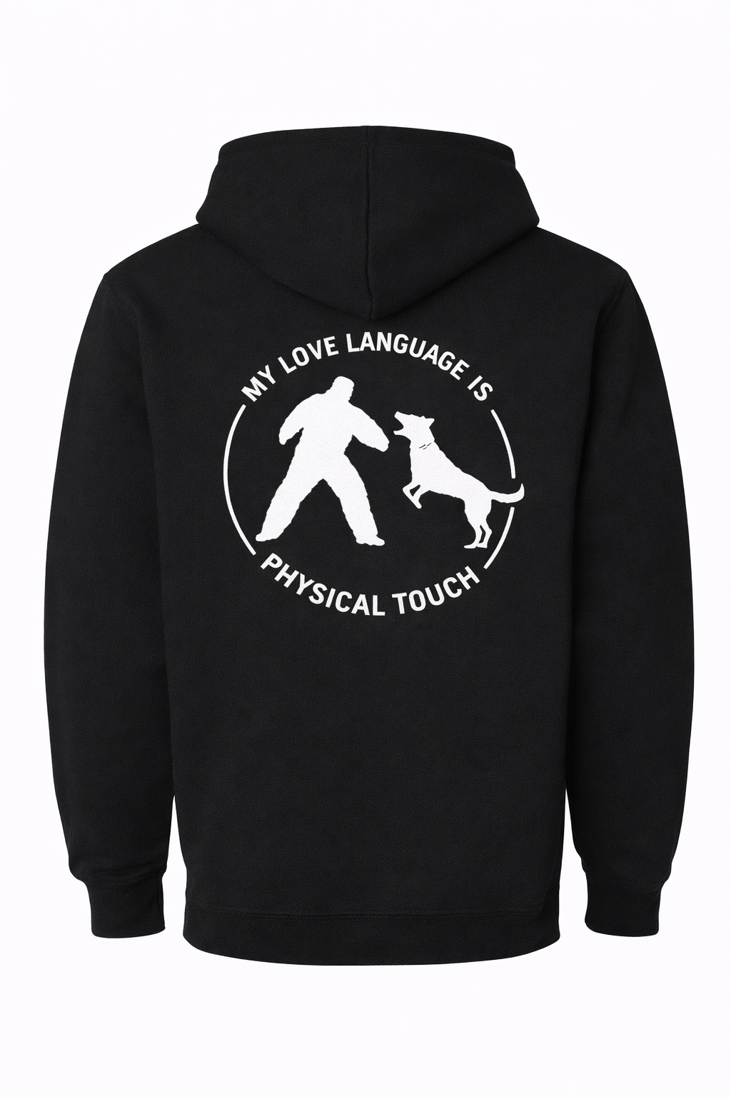 MY LOVE LANGUAGE IS PHYSICAL TOUCH HOODIE